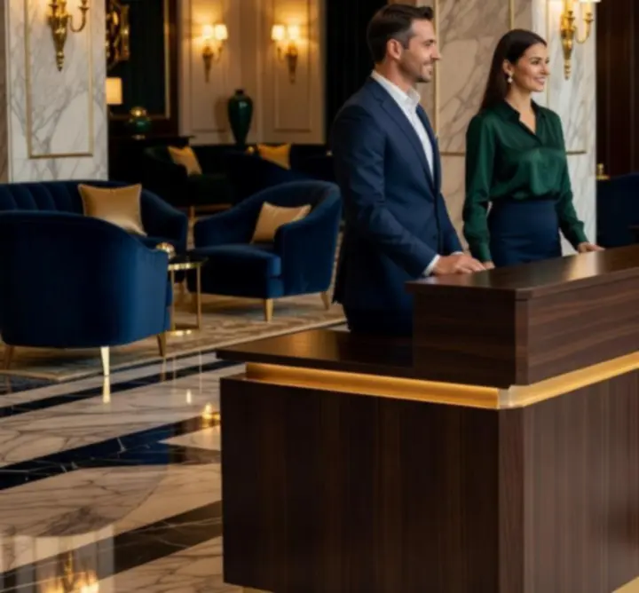 Ekskluzivni concierge pult u Roving Luck hotelu